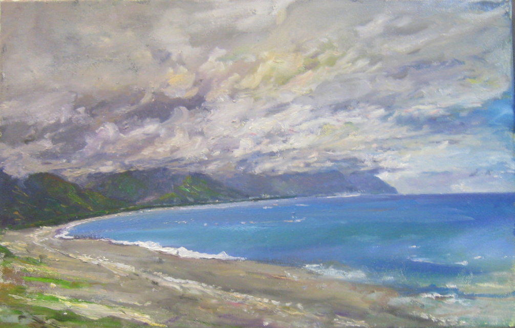 seven star beach painting a